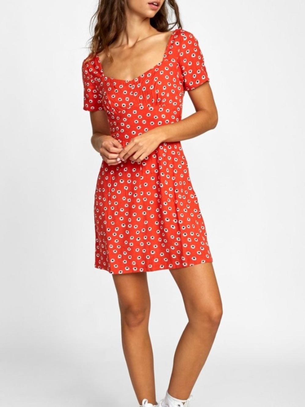 NWTRVCA fenced dress size medium Scoop-Neck Mini Dress